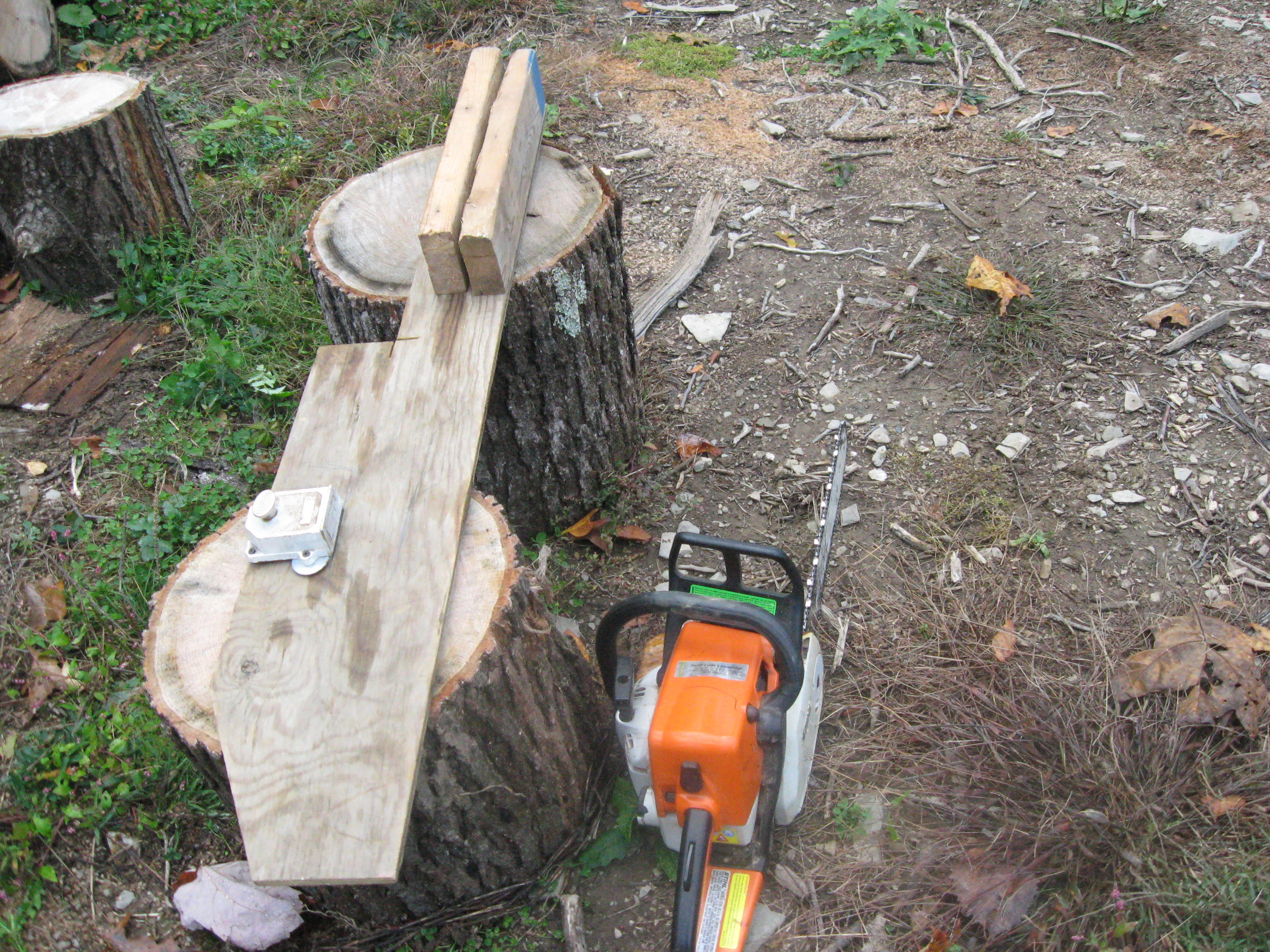 chainsaw sharpening platform Farm Hack